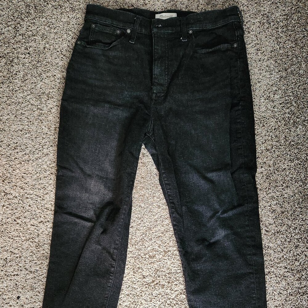 Madewell Mom Jeans Charcoal Black Sz 31